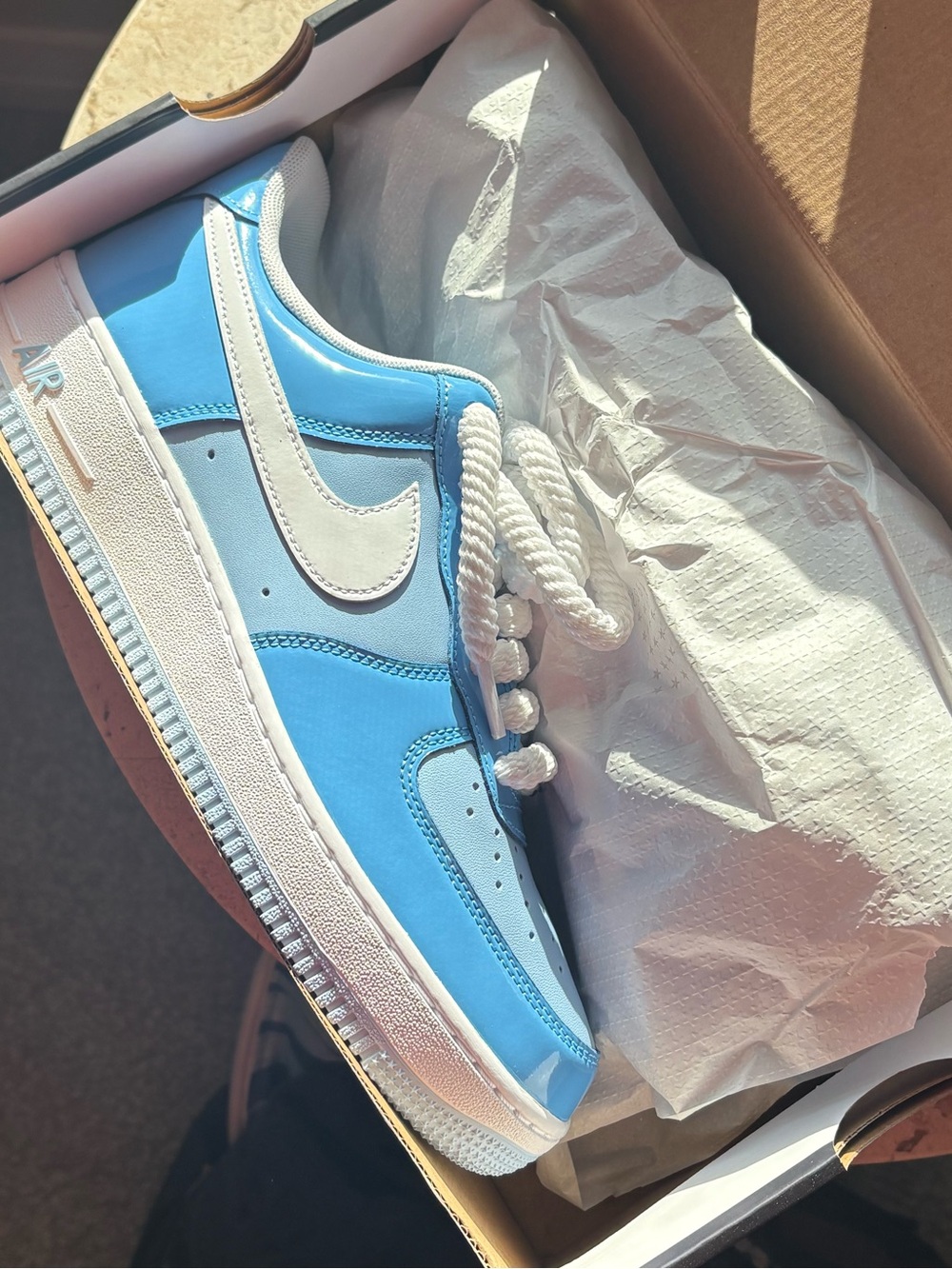 Nike Air Force 1 - Patent Blue